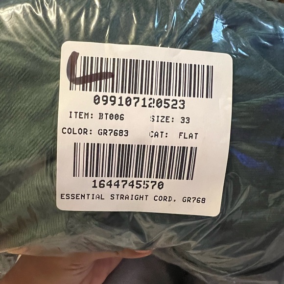 JCrew Corduroy Full Length Essential Straight Pant Sz 33 - Picture 2 of 3